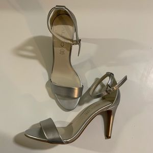 ALDO SILVER HEELED SANDAL